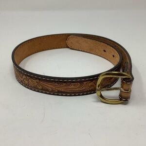 Tony Lama Leather Tooled Belt